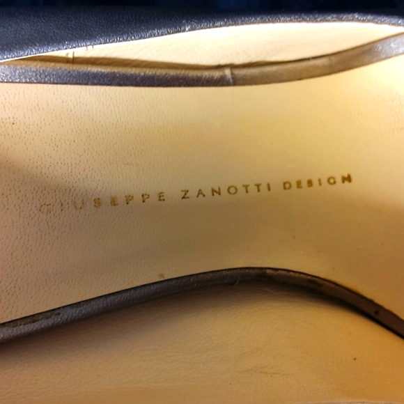 Giuseppe Zanotti platform high heel Stilleto Italian shoes peep toe light gold - Picture 7 of 16